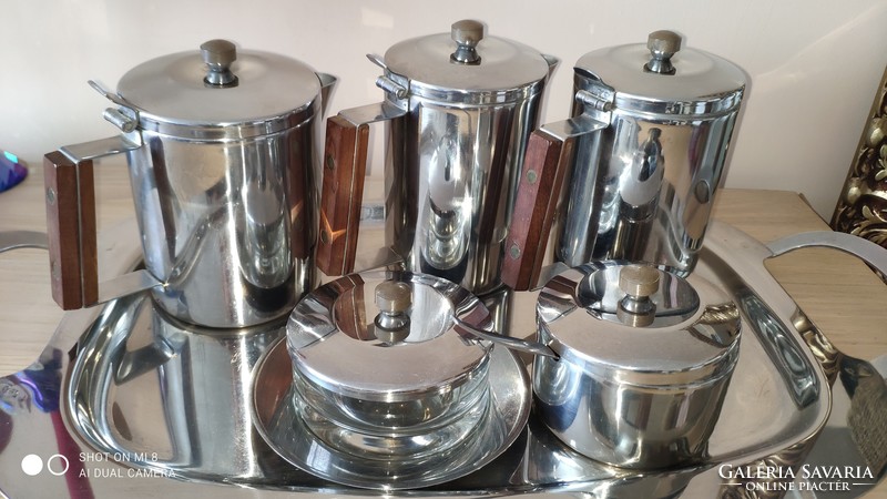 Vintage wolff stainless steel coffee and tea serving set