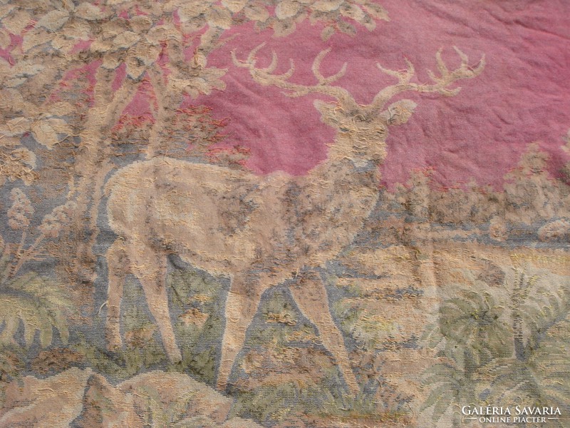 Old deer pattern wall protector vintage tapestry deer tapestry 180 cm