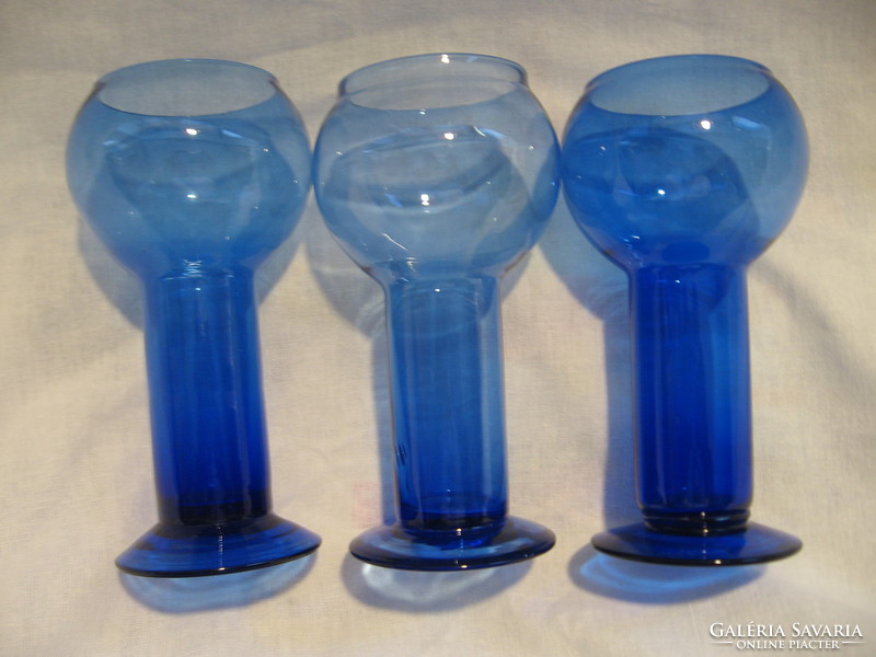 Blue glass candle holder package 5 pcs