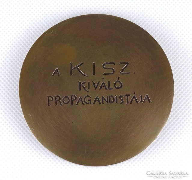 1I390 Rábainé Kiss Lenke : KISZ propagandista emlékplakett érdemérem