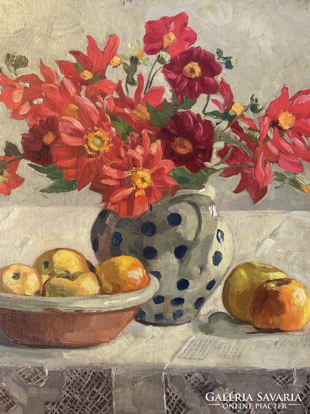 Still life with flowers adeline (1871-1962)