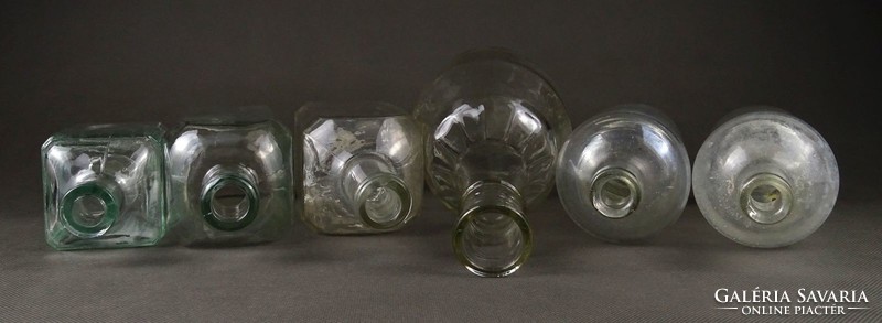 1I324 Régi vegyes üveg csomag dekorációnak 6 darab