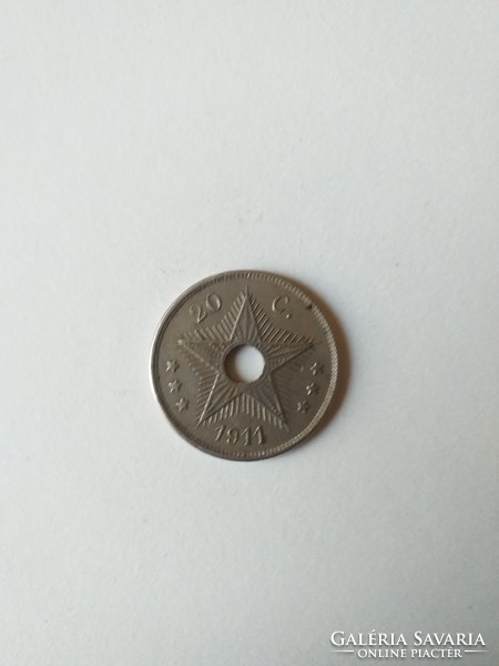 1911-es 20 cent Belga-Kongó