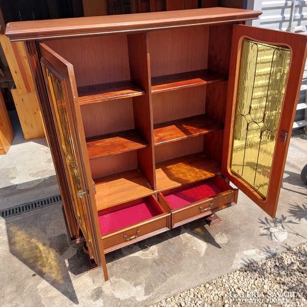 Two-door display cabinet with nice condition for sale.
