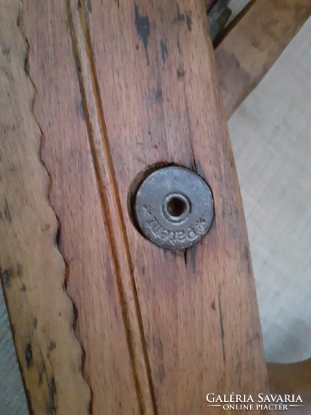 Old beautiful marked ulmia carpenter's planer with marked knife inside