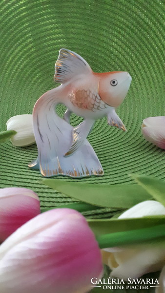 Hollóház goldfish porcelain figurine for sale