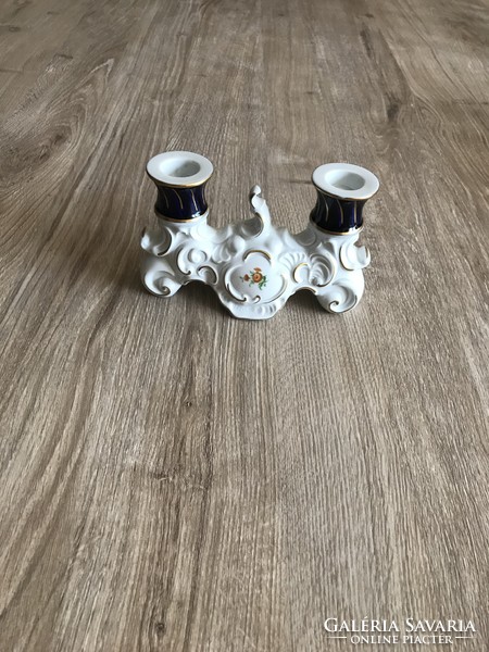 Wallendorf német porcelán gyertyatartó