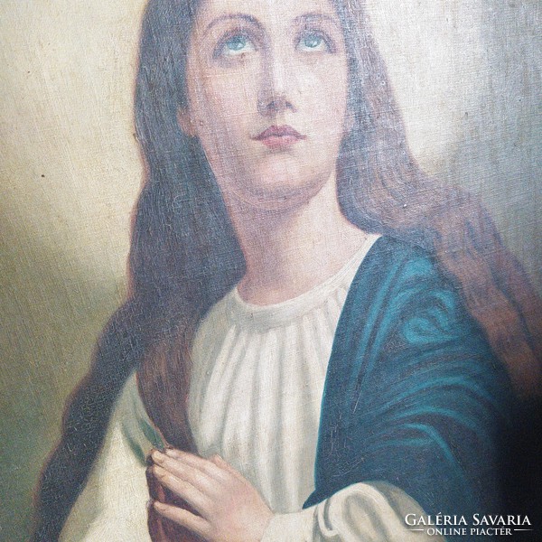 Painting depicting the Virgin Mary