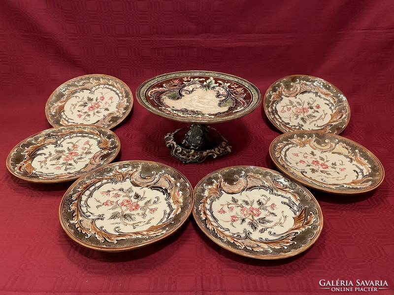 Old, neo-rococo centerpiece, with 6 pieces