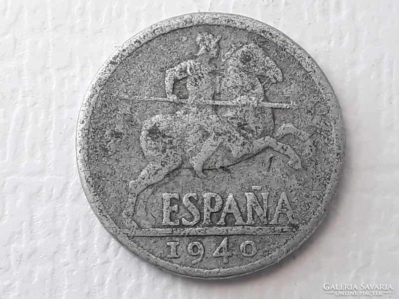 10 Céniimos 1940 coin - Spanish 10 centimos 1940 foreign coin