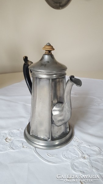 English sheffield, small graceful tin pitcher