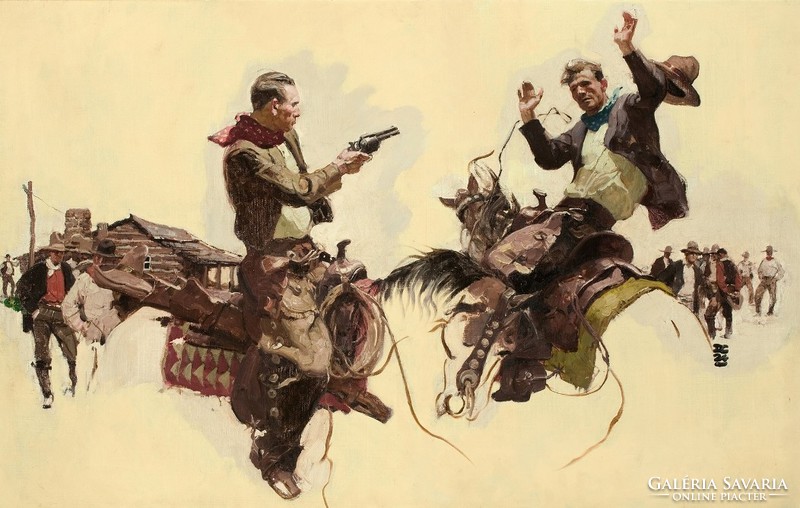 Dean Cornwell - put your hands up! - Reprint