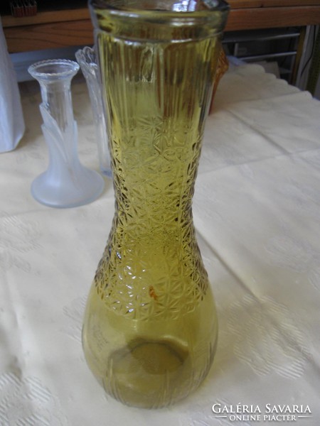 Art deco borostyán váza, dekantáló, kiöntő