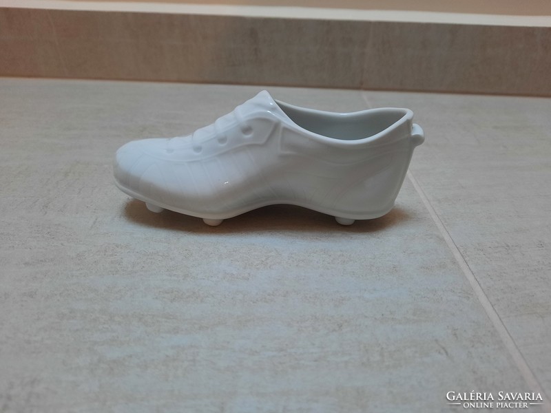 White Herend porcelain soccer shoes