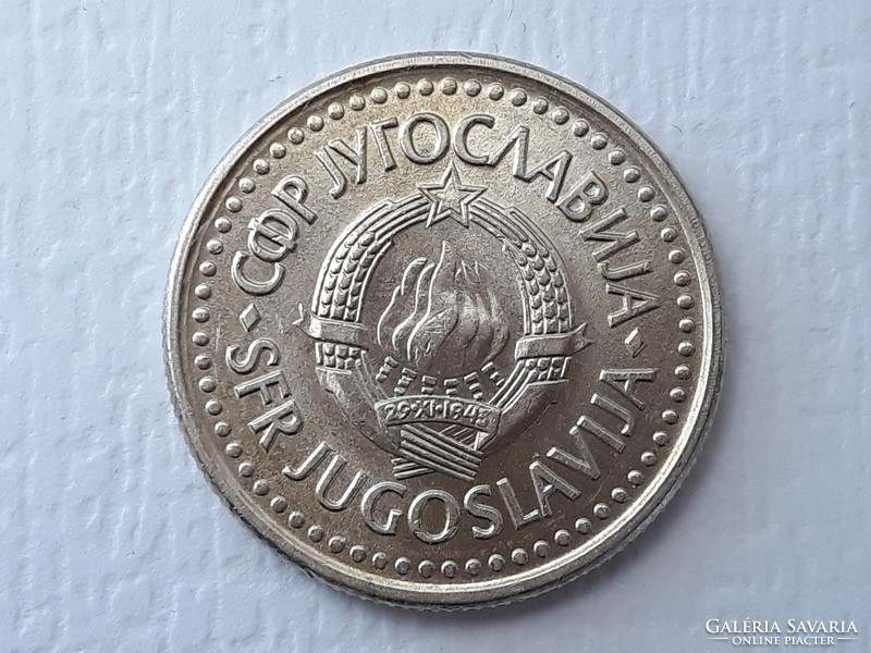 2 Dinara 1990 érme - Jugoszláv 2 dínár 1990 külföldi pénzérme