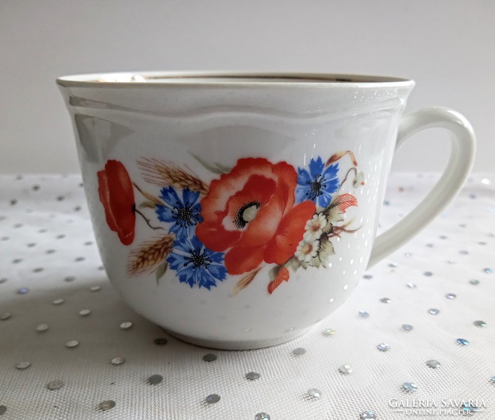 Wilhelmsburger poppy forget-me-not mug