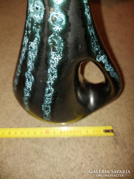 Pond head ceramic vase, 25 cm, with two depressions on the beak