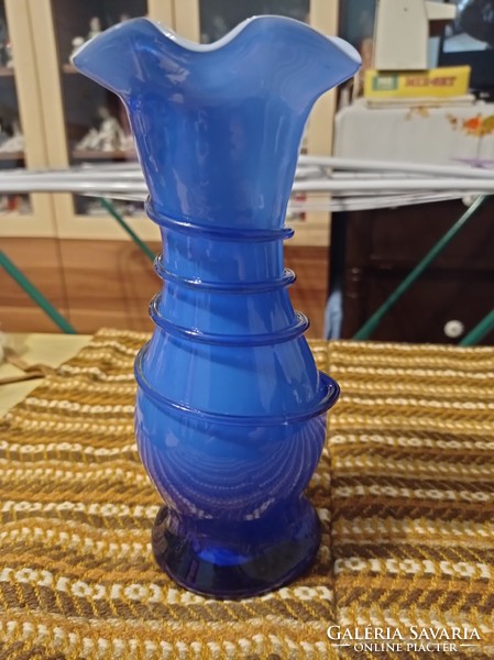 Flawless Murano ruffled torn vase