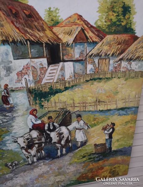 Ox cart painting