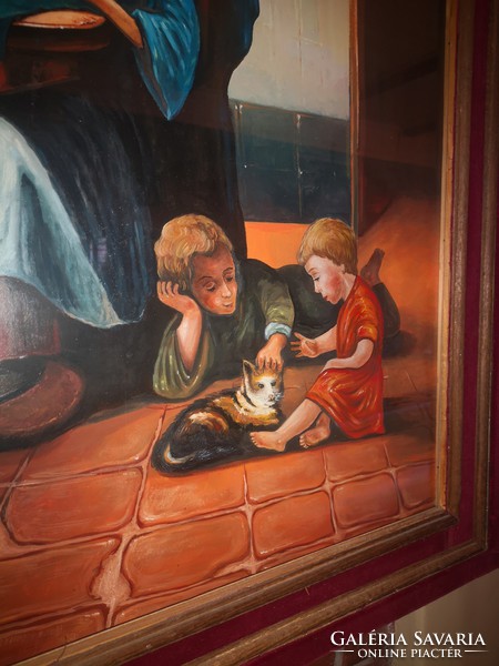 Olaj festmény Flamand festő alkotása