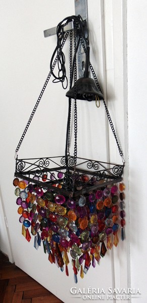 Moroccan style multicolor chandelier