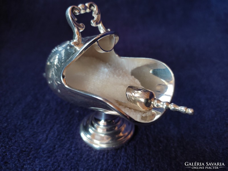 Dutch silver miniature sugar bowl