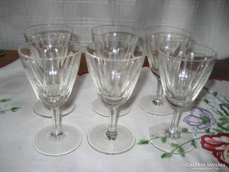 6 pieces of cognac glass