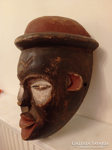 Antik Pende népcsoport sapkás maszk Kongó africká maska 353 dob 31 4651