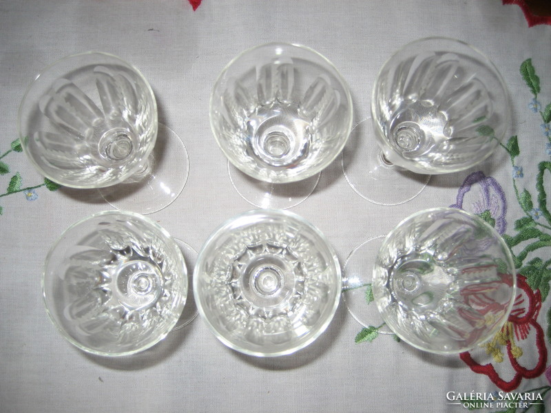 6 darab konyakos pohár