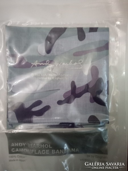 Andy Warhol camouflage bandana kendő Made in Japan