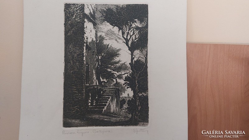 (K) special etching foreign riviera ligure bordighera