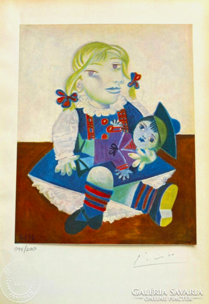 Pablo Picasso – Maya babájával - leárazáskor nincs felező árajánlat!