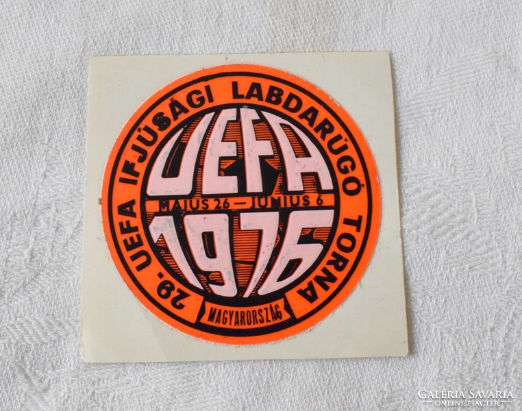 Retro matrica 29. UEFA Ifjúsági Labdarúgó Torna Magyarország 1976 Május 26. - június 6.