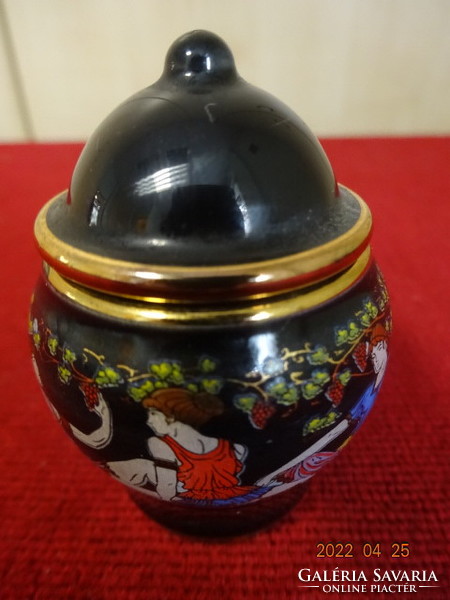 Greek porcelain jar, filled with original fragrance, height 6 cm. He has! Jókai.