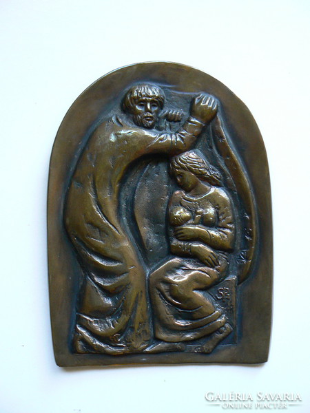 Péter Szabolcs (1942 - small bronze sculpture marked 
