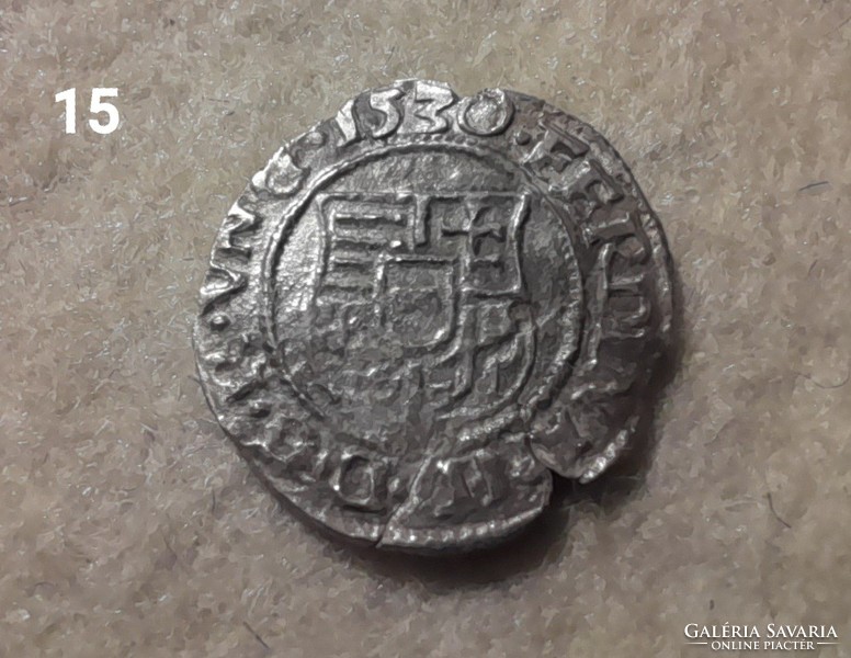 Ferdinand I denarius 1530 ca ag silver