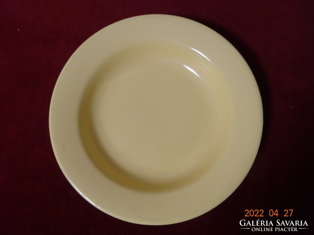 German porcelain deep plate, orange in color, diameter 22.5 cm. He has! Jókai.