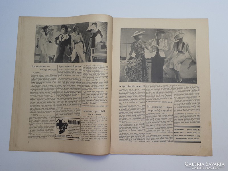 Régi újság 1937 Otthonunk A magyar háziasszony lapja