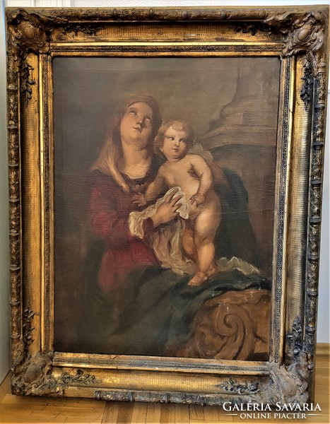 Huge! Veress Zoltan xix. The end of the painting is Mary with the Child Jesus