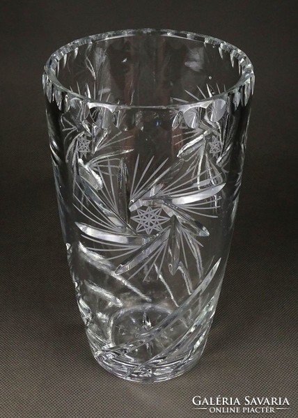 1I602 flawless polished glass crystal vase 20 cm