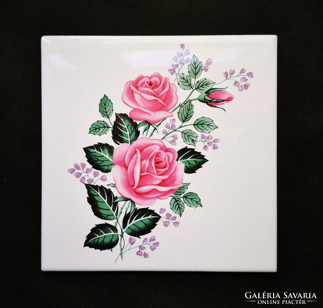 Italian pattern tile with roses