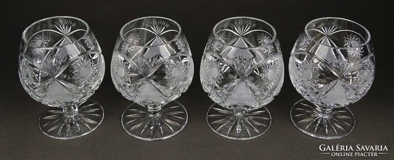 1I598 Talpas likőrös kristály whiskys pohár készlet 4 darab