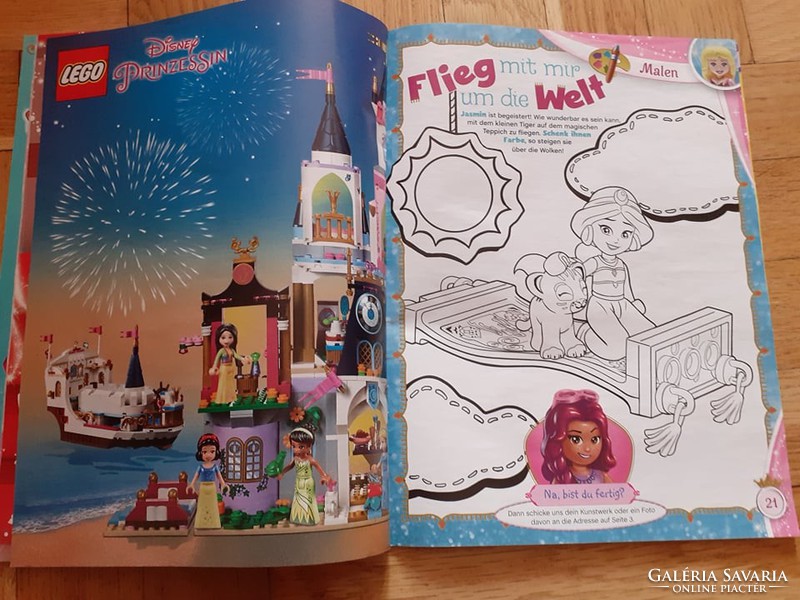 LEGO Disney Aurora hercegnő minifig + újság - német nyelvű ÚJ Csipkerózsika