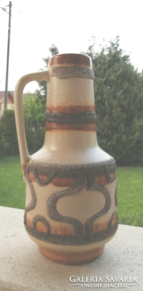 Retro kerámia váza, VEB Haldensleben,  Made in DDR