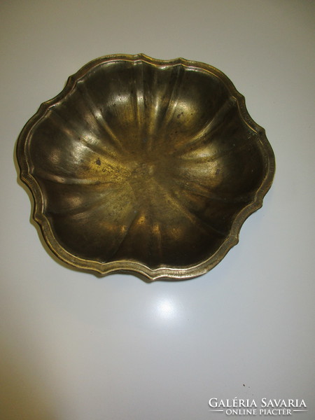 Old copper bowl, centerpiece
