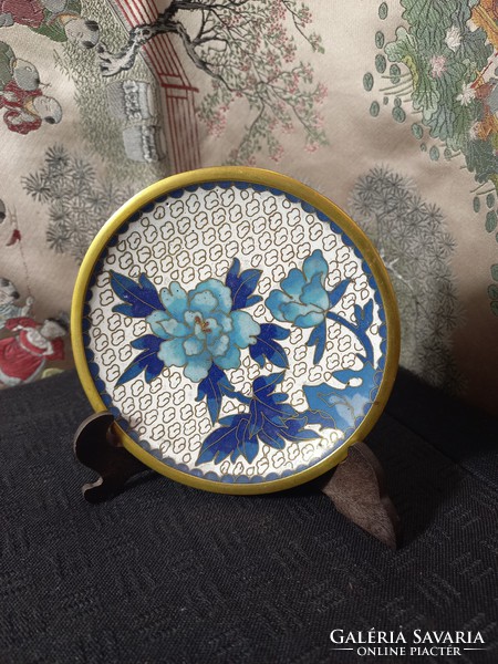 Chinese compartment enamel small plate