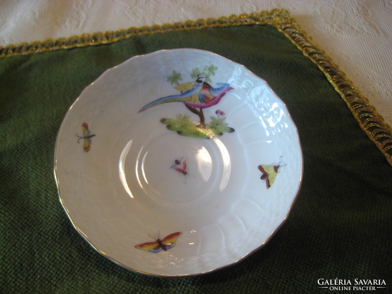 Old Herend, puppilon, with gold pheasant decor, plate 11 cm