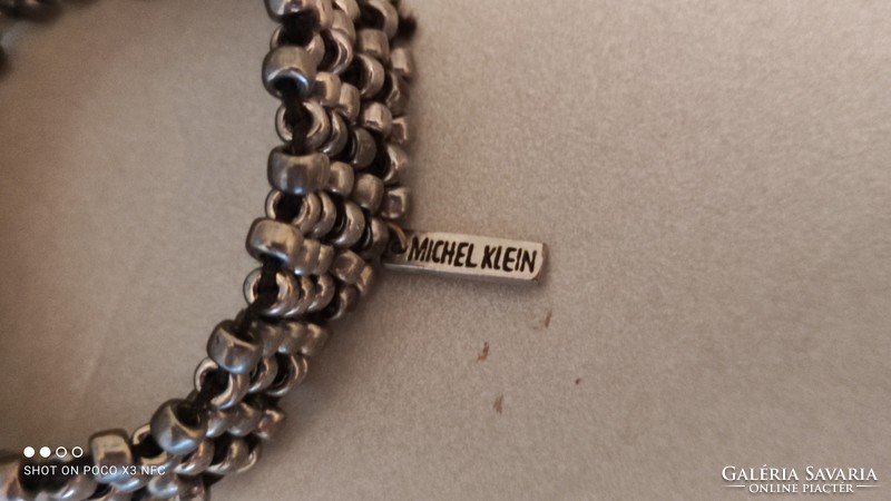 Michel Klein marked metal jewelry bracelet
