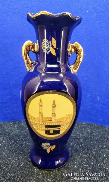 Mekkai zarándok souvenir váza