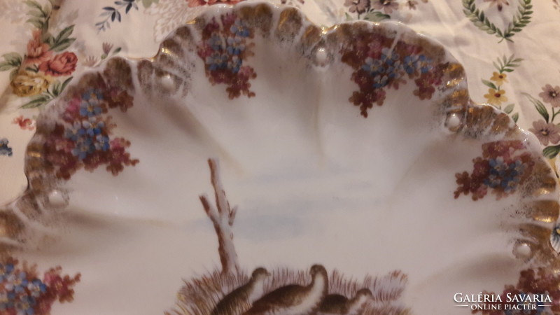 Antique bird porcelain plate, wall plate (l2249)